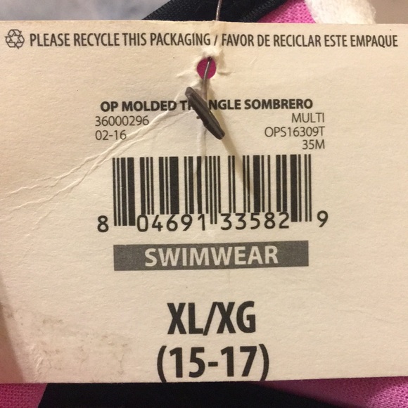 O.P. Push up bandeau bikini top NWT - Picture 3 of 3